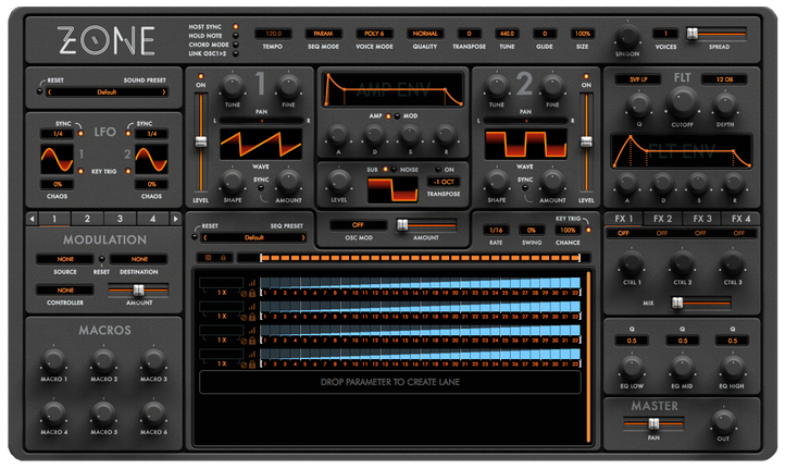 Zone Synthesiser Version 1.2