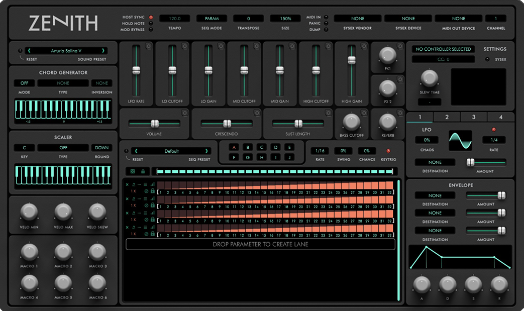 REQ: Audiaire Zenith Midi Sequencer screenshot REQ: Audiaire Zenith Midi Sequencer screenshot